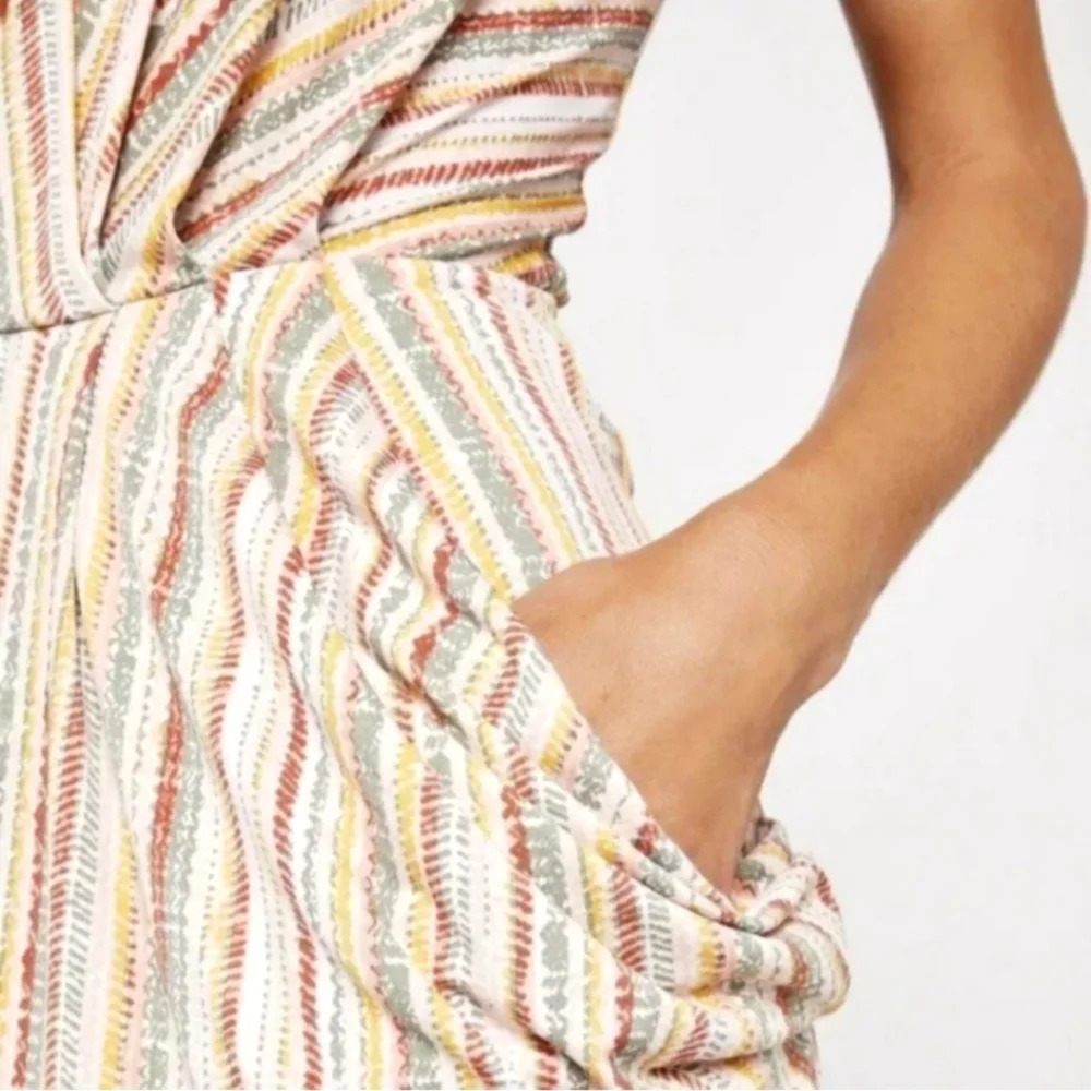 BCBGENERATION Halter Strappy High Low Midi Dress, Elastic Waist, Balloon Pockets - Picture 2 of 15